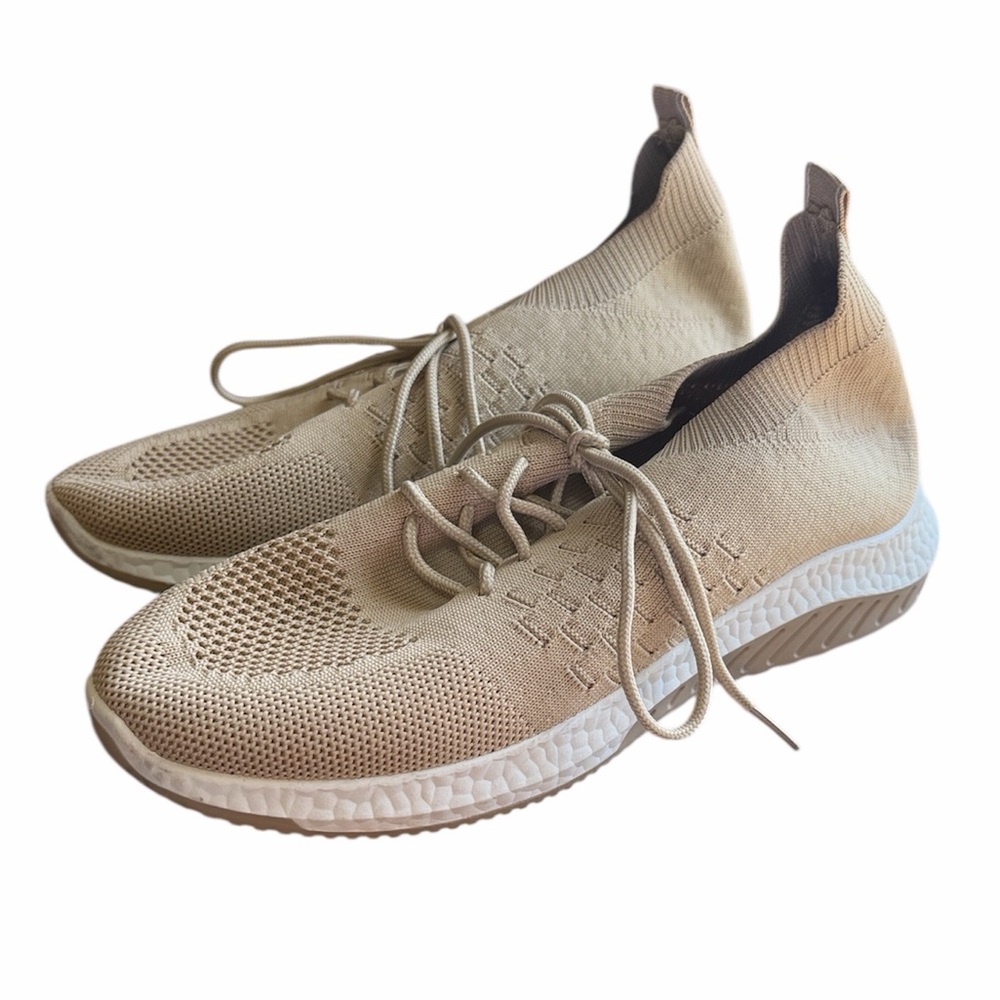 Danskin Women's Tan Lace Up Sneakers Size 9 Workout Shoes